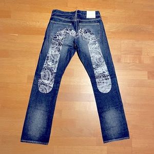 [SOLD]EVISU Blue Washed Jeans Regular Fit